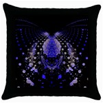 Fractal254 Throw Pillow Case (Black)