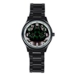 Fractal256 Men s Stainless Steel Round Dial Analog Watch