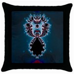 Fractal260 Throw Pillow Case (Black)