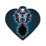 Fractal260 Dog Tag Heart (Two Sides)