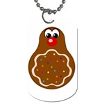 Holiday Gingerbread Cookie Dog Tag (One Side)