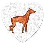 Doberman Jigsaw Puzzle (Heart)