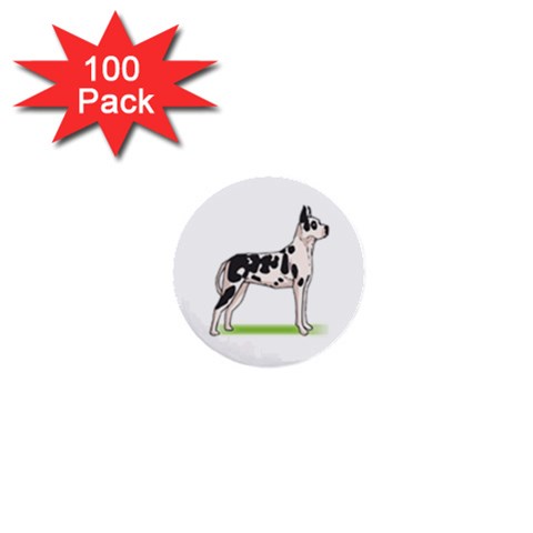 Great Dane 1  Mini Button (100 pack)  from Custom Dropshipper Front