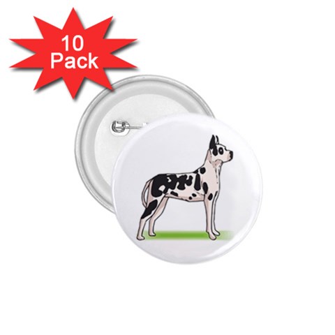 Great Dane 1.75  Button (10 pack)  from Custom Dropshipper Front