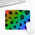 Cool Rainbow Cheetah Print Design Small Mousepad