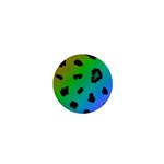 Cool Rainbow Cheetah Print Design 1  Mini Button