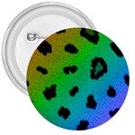 Cool Rainbow Cheetah Print Design 3  Button