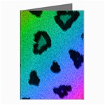 Cool Rainbow Cheetah Print Design Greeting Cards (Pkg of 8)
