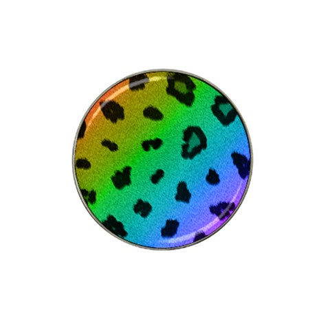 Cool Rainbow Cheetah Print Design Hat Clip Ball Marker (4 pack) from Custom Dropshipper Front
