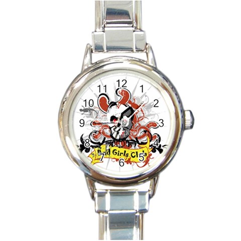 Bad Girls Club Round Italian Charm Watch from Custom Dropshipper Front