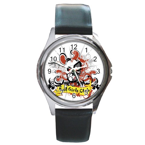 Bad Girls Club Round Metal Watch from Custom Dropshipper Front