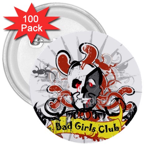 Bad Girls Club 3  Button (100 pack) from Custom Dropshipper Front