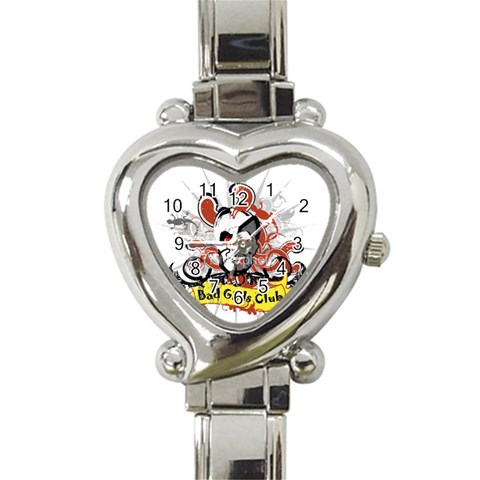 Bad Girls Club Heart Italian Charm Watch from Custom Dropshipper Front