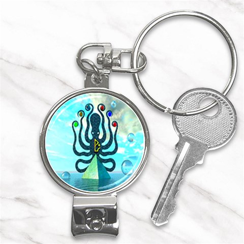 Star Nation Octopus Nail Clippers Key Chain from Custom Dropshipper Front