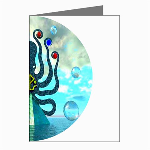 Star Nation Octopus Greeting Cards (Pkg of 8) from Custom Dropshipper Left
