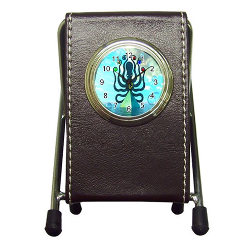 Star Nation Octopus Pen Holder Desk Clock from Custom Dropshipper Front