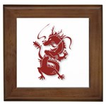 Red Dragon  Framed Tile