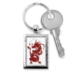Red Dragon  Key Chain (Rectangle)