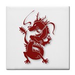 Red Dragon  Tile Coaster