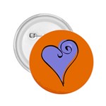 Blue Heart 2.25  Button