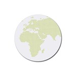 map Rubber Coaster (Round)