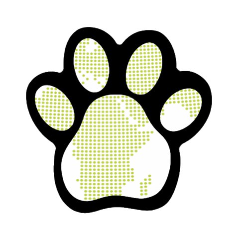 map Magnet (Paw Print) from Custom Dropshipper Front