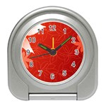 flower_plate Travel Alarm Clock