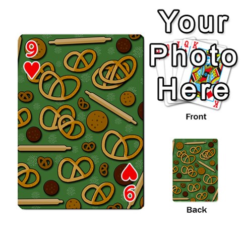 Bakery 4 Playing Cards 54 Designs  from Custom Dropshipper Front - Heart9