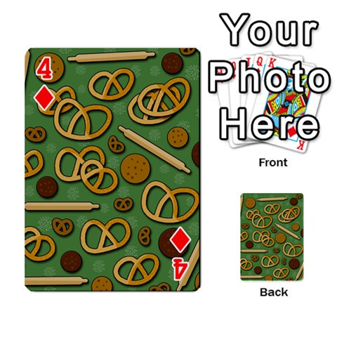 Bakery 4 Playing Cards 54 Designs  from Custom Dropshipper Front - Diamond4