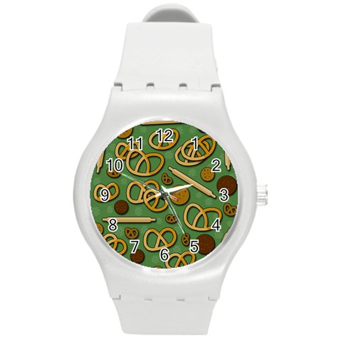 Bakery 4 Round Plastic Sport Watch (M) from Custom Dropshipper Front
