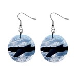 U-2 Dragon Lady 1  Button Earrings