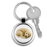 Golden Lab Key Chain (Round)