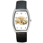 Golden Lab Barrel Style Metal Watch
