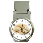 Golden Lab Money Clip Watch