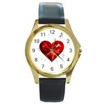 ace02 Round Gold Metal Watch