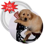 Labrador Puppy 1 3  Button (100 pack)