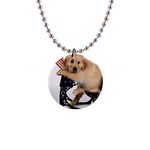 Labrador Puppy 1 1  Button Necklace