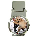 Labrador Puppy 1 Money Clip Watch