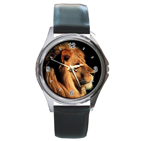 Elegant Lion Round Metal Watch from Custom Dropshipper Front