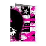 Scene Kid Girl Skull Mini Greeting Cards (Pkg of 8)