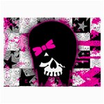 Scene Kid Girl Skull Large Glasses Cloth