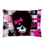 Scene Kid Girl Skull Pillow Case