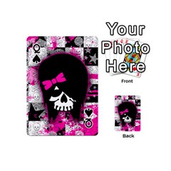 Queen Scene Kid Girl Skull Playing Cards 54 Designs (Mini) from Custom Dropshipper Front - SpadeQ