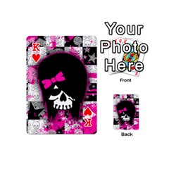 King Scene Kid Girl Skull Playing Cards 54 Designs (Mini) from Custom Dropshipper Front - HeartK