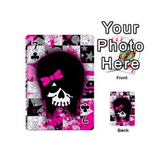 Scene Kid Girl Skull Playing Cards 54 Designs (Mini) from Custom Dropshipper Front - Club7