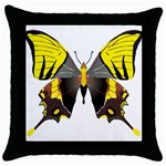 Butterfly M2 Throw Pillow Case (Black)