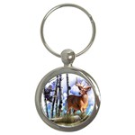 Deer Hunter Key Chain (Round)