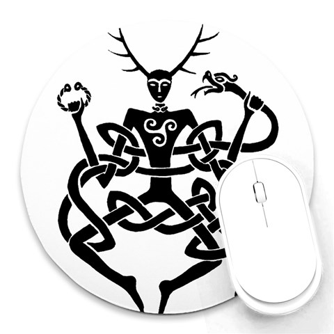 cernunnos Round Mousepad from Custom Dropshipper Front