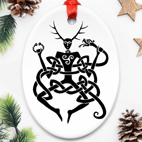 cernunnos Ornament (Oval) from Custom Dropshipper Front