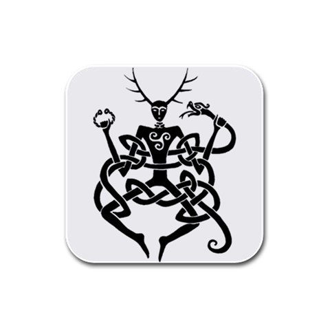 cernunnos Rubber Square Coaster (4 pack) from Custom Dropshipper Front